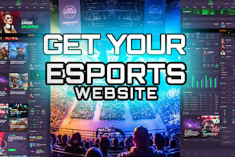 make a modern esports website for you