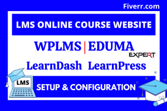 lms website and online course website create using learndash learnpress wplms