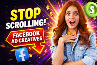 design high converting ecommerce facebook ad creatives