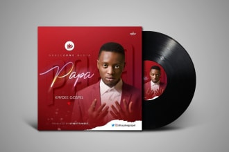 design a unique gospel album cover art or music artwork