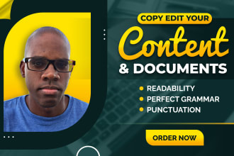 copy edit your content and documents