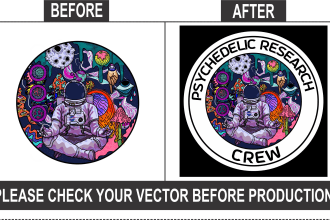 do manual vector tracing, redraw, recreate, raster to vector, image to vector