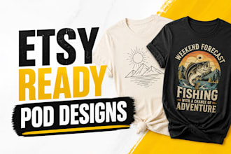 design high selling t shirt designs for etsy and pod brands