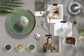create high quality, realistic moodboards
