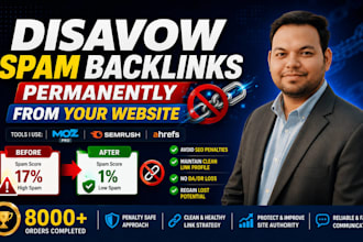 disavow spam backlinks permanently from your site to improve SEO