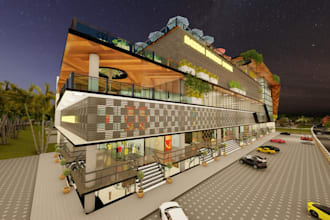 design 3d architectural models and render realistic images and videos
