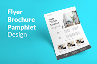 design professional flyer, brochure, pamphlet