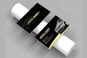 design a bold, playful, luxurious or modern business card with logo design