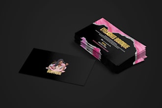 design a bold, playful, luxurious or modern business card with logo design