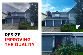 resize and improve the quality of the photo