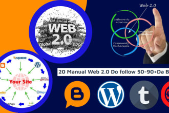build 60 web 2 0 backlinks