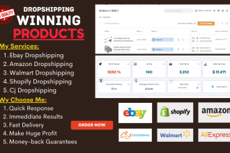 do cj dropshipping to ebay and shopify hot listing with SEO