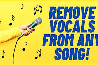 remove vocals from any song, make instrumentals