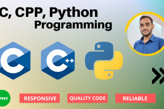 do c, cpp, python programming tasks and projects