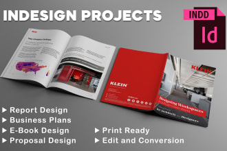 design  ebook, proposal, report and magazine in adobe indesign