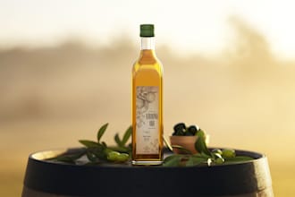 design olive oil label design for you