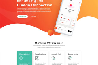 create elementor squeeze responsive landing page design