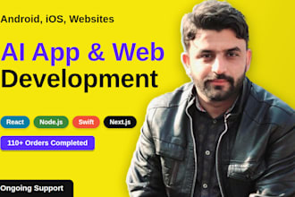 develop ai website, ai chatbot, mobile app, saas and mvp