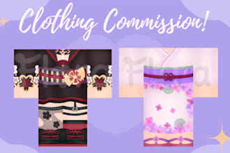 draw roblox clothing for you