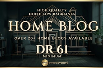 provide dofollow backlink on high home blogs