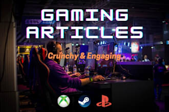 write engaging SEO gaming articles on any topic