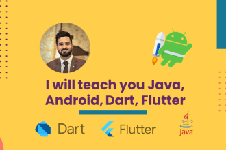 teach you java, android, dart, flutter from zero to hero