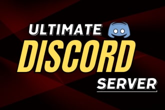 setup fivem discord server ,gaming discord server , create roblox discord server