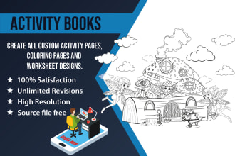 design children activity books and coloring pages for kids