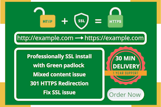 install free SSL certificate and configure https and hsts