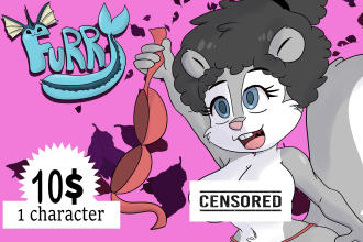 draw a furry art or fursona furry nsfw or sfw