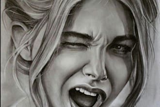 draw and drawing pencil sketch illustration