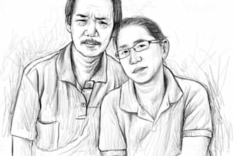 crate your face or sketches illustration