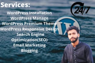 manage wordpress rebuild wordpress and maintain website