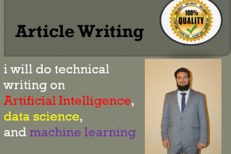 write articles on tech, data science, machine learning and ai