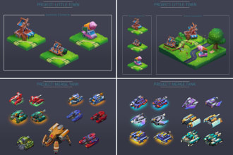create 2d game art and mobile game assets