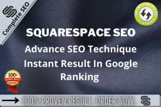 do advanced SEO for wordpress, wix, squarespace, shopify, and weebly website