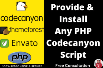 install and customize any PHP codecanyon script