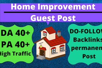 do a guest post on home improvement