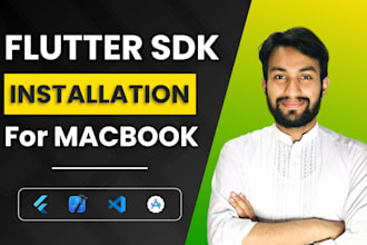 install flutter sdk on your macbook remotely