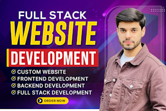 I will build custom responsive website as full stack web developer, front end developer