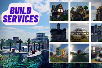 build minecraft spawns, maps, and build projects for you