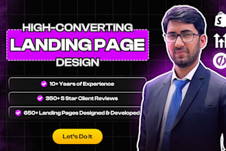 make custom landing pages on unbounce, webflow, clickfunnels