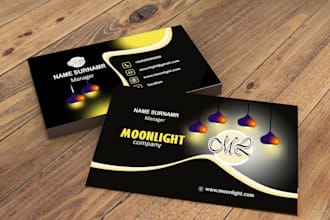 design business card and brand identity