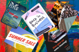 design best postcard, banner, flyer, signage, catalog