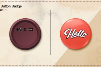 design custom  pin button badge