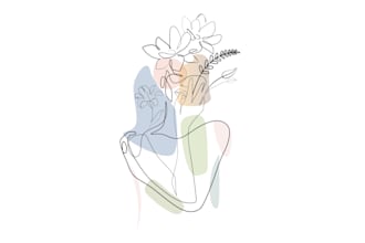 draw one line art ,vector line art illustration beautifully