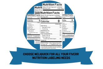 express deliver nutrition facts panel for food packaging