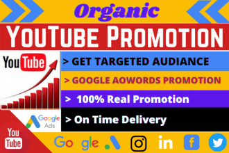 do organic youtube promotion to make it rank