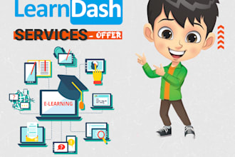 design wordpress lms website using learndash lms,wplms,eduma