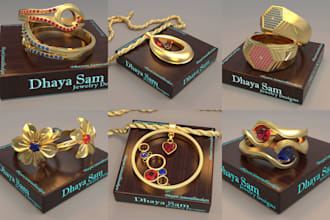 turn the jewelry in your photo, into a 3d jewelry model